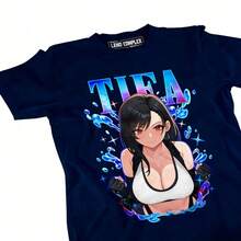 2026 New Tifa Lockhart FF7 Retro T-Shirt - Waifu T-Shirt,  7 T-Shirt, Men's And Women's Summer Loose Fashion Top - 白色 - 查看 10
