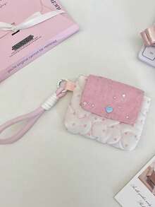 1 buah Tas Pelindung Kamera CCD Bintang Lucu, Tas Penyimpanan Kamera Portabel untuk Perjalanan, Tas Penyimpanan Kamera Berlapis Busa, Tas Genggam Berbentuk Hati, Tas Penyimpanan CCD Gaya , Tas Kosmetik Cantik, Tas Penyimpanan Perlengkapan Perjalanan, Tas Clutch Kecil dengan Gantungan Kunci, Tas Digital Cantik, Tas Penyimpanan Earphone Bluetooth Desain Lipat, Tas Pengorganisasi Barang Serbaguna - MultiWarna - View 6