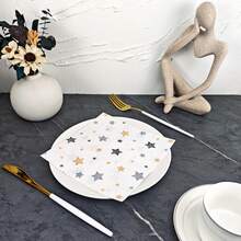 IOOJA 20/50Pcs 2ply Unfolded Size 33*33cm Hand-Drawn Star Print Party Napkins Disposable Paper Napkins Suitable For Theme Parties Designed For Lively Parties Essential For Company Team Building And Friends Gatherings - Multicolor - View 7