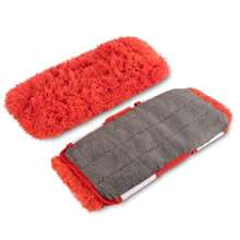 Reversible Double Sided  Compatible Mop Head Microfiber Replacement Pads Dust And Floor Mop For Wet And Dry Cleaning Set Of 2 - như hình - Xem 2