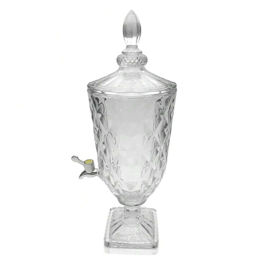 Glass Drink Dispenser With Ice – Beverage Dispenser For Juice, Water, Lemonade, Party & Home Use - A - View 1