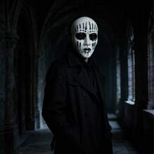 2 chiếc mặt nạ ma quái che kín mặt, phụ kiện đội đầu cho bữa tiệc hóa trang nhà ma. - Nhiều màu - Xem 2