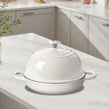 Enameled Cast Iron Dutch Oven Pot 24cm With Dome Lid, Perfect For Baking Sourdough Bread - View 4