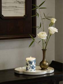1 Nến trụ thơm kiểu sứ xanh trắng, nến trang trí thủ công kiểu decoupage, trang trí nhà cửa theo phong cách Trung Hoa cổ điển, nến thơm cháy lâu, trang trí bàn tiệc cưới, sinh nhật, khách sạn, nhà nghỉ dưỡng, quà tặng cho phái nữ, quà tặng ngày Valentine và quà tặng cho cặp đôi mới cưới. - Nhiều kiểu dáng - Xem 9