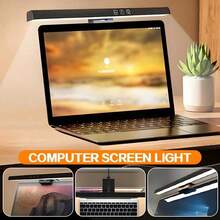 Adjustable LED Computer Monitor Hanging Lamp, 3 Color Temperatures, Touch Control USB Powered Reading Lamp, Suitable For Desk/Office/Home/Gaming, Living Room Lamp - 3 Colors Dimmable - View 9