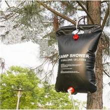Portable Shower 20L Camping Shower Bag Solar Showers For Camping, Camping, Water Storage Supplies, Outdoor Enthusiast Gifts, Large - 黑色 - 查看 1