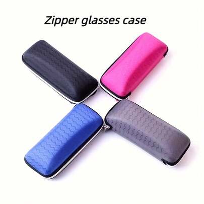 Hộp đựng kính mắt cứng EVA có khóa kéo - Túi đựng kính du lịch unisex, thích hợp để đựng kính hàng ngày, kính du lịch, đồ dùng nhỏ, hộp đựng kính thời trang, hộp đựng kính xách tay, phụ kiện kính mắt