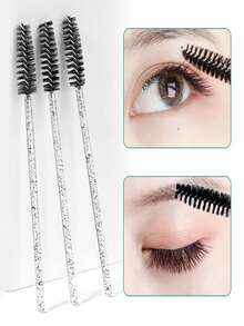 1/10/25/50 chiếc lược chải mi pha lê dùng một lần, lược chải mascara nối mi, dụng cụ trang điểm chuyên nghiệp. - Nhiều kiểu dáng - Xem 4