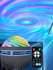 RGB Spiral Starry Sky Projection Lamp, LED Dynamic Star Vortex Projector For Living Room, Holiday, Party, Bedroom Decor, USB Powered With Remote Control, Creates Romantic Dreamy Atmosphere, Perfect Christmas, Halloween Gift For Friends - LED Starry Sky Projector Lamp - View 11