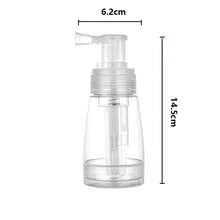 Botella rociadora de polvo para viajes, Botella rociadora de talco, Botella rociadora de champú seco, Botella vacía de plástico transparente, Botella recargable portátil para cosméticos - Ver 10