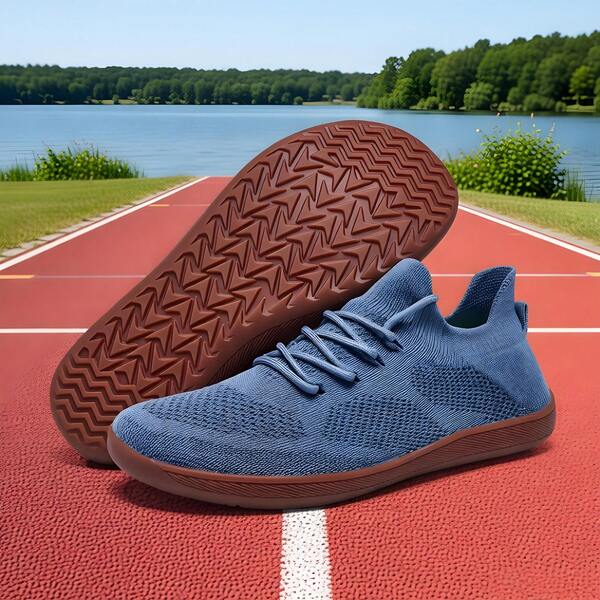 Wide Toe Casual Sports Shoes, Men's And Women's Comfortable Lightweight Breathable Indoor Fitness Shoes, Non-Slip Rubber Sole Minimalist Barefoot Shoes, Outdoor Running Sneakers, Soft Casual Shoes
