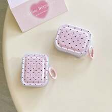 1个粉色爱心无线蓝牙耳机保护套，兼容苹果3/4/Pro/Pro2/Pro3耳机保护套 - 彩色 - 查看 2