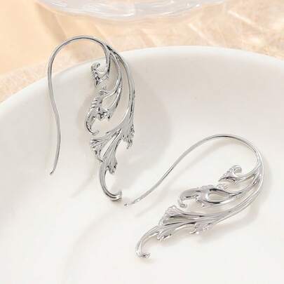 Creative Phoenix Pendant Earrings, Fashionable & Elegant Hollow Drop Earrings For Women, Animal Earrings, Mother's Day Gift Jewelry