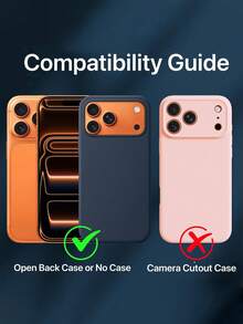 黑色鏡頭保護膜 1片 相機鏡頭保護貼 適用於 iPhone 17 Pro Max 6.9 吋 [相容手機殼] [新版本]，適用於 iPhone 17 Pro/16 Pro Max/15 Pro Max/14 Pro Max/13 Pro Max/12 Pro Max/11 Pro Max 相機保護貼，手機配件，相容手機殼，防刮，透明帶黑色圓圈，母親節禮物、生日禮物、週年紀念禮物 - 無色 - 查看 4