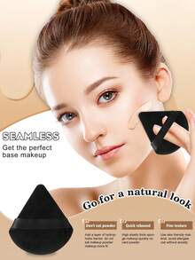 46件套高级全套彩妆工具，含25支化妆刷、睫毛夹、海绵、粉扑、刷具清洁器、发带和腕带 - 豪华美妆礼盒 - 黑色 - 查看 3