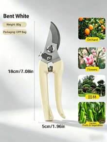 Bộ 3 kéo cắt tỉa cành chuyên nghiệp bằng titan, kéo làm vườn chịu lực 8,5 inch với lưỡi phủ titan, tay cầm chống trượt, thích hợp cho việc làm vườn và tỉa cây. - A - Xem 12