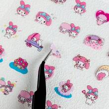 SANRIO 4Sheets Cute Pet Cartoon Account Material Waterproof Stickers For Bicycle Hand Account Pencil Case Decals - Multicolor - View 1