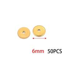 50Pcs 304 Stainless Steel Gold & Silver Flat Round Spacer Beads, Disc Washer Beads For DIY Jewelry Making - Spacer Beads - View 15