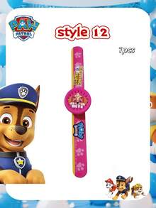 Paw Patrol 1pc Cute Dog Patrol Waterproof Watch, Adorable Dad Ring Watch, Cartoon Watch, Birthday Gift (For Friends And Classmates), Party Decor, Perfect Party Decoration, Home Decor, Ideal Friend Gift For Birthday Celebration, Souvenir, Women's Souvenir, Cute Aesthetics, Valentine's Day, Gift, Decoration, Home Decor, Valentine's Day Gift - Multicolor - View 7