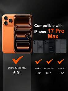 黑色鏡頭保護膜 1片 相機鏡頭保護貼 適用於 iPhone 17 Pro Max 6.9 吋 [相容手機殼] [新版本]，適用於 iPhone 17 Pro/16 Pro Max/15 Pro Max/14 Pro Max/13 Pro Max/12 Pro Max/11 Pro Max 相機保護貼，手機配件，相容手機殼，防刮，透明帶黑色圓圈，母親節禮物、生日禮物、週年紀念禮物 - 無色 - 查看 2