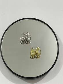 1 Set Hollow Circular Zirconia Heart Tooth Jewelry Set, Unisex Personalized Daily Wear, Music Festival, Party Accessories, Holiday Gift - Multicolor - View 5