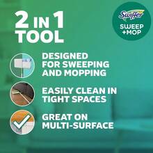 2-In-1 Electric Spin Mop And Sweeper With 5 Dry And 3 Wet Reusable Cleaning Pads - 1 - 查看 4