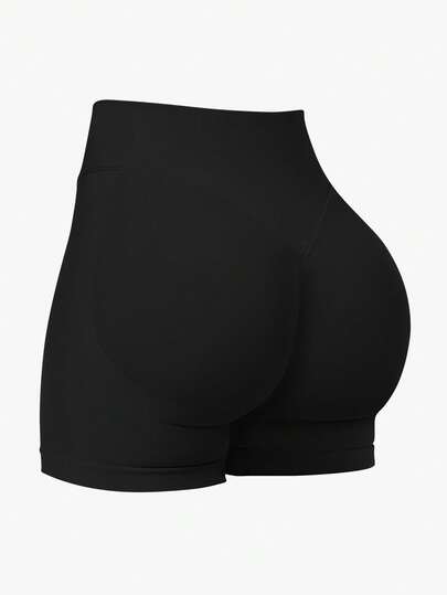 女款素色休閒百搭日常穿搭運動短褲
