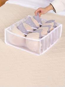 3pcs Underwear Storage Boxes, Socks Storage Boxes, Foldable Breathable Mesh Divided Storage Boxes, Fabric Bra & Socks Storage Boxes, Girls Dorm Closet Storage Set, Closet Storage Containers, Suitable For Underwear, Socks, Skirts, T-Shirts, Jeans - Visible Mesh Drawer Dividers, Closet Storage, Visible Storage, Mesh Material, Clothing Organization & Storage - Multicolor - View 20