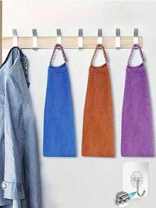 一套去角质浴巾，双面设计，可选择轻柔或粗磨去角质，有效去除死皮，优质网状材质，便捷系带设计，包含浴球和浴巾，令肌肤光滑，适合日常使用。 - 彩色 - 查看 12