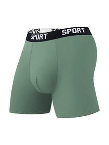 3pcs/paquete Calzoncillos deportivos de unicolor aleatorio para hombres - Multicolor - Ver 4