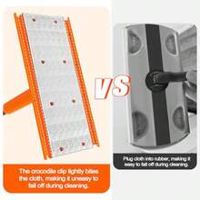 Sweeper Mop Compatible With  Pads 2-In-1 Starter Kit For Multi Surface Cleaning Disposable Floor Duster 10 Dry Sweeping Cloths 10 Wet Mopping Refills For Kitchen Wall Window - Quả cam - Xem 4