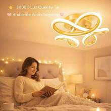 Modern LED Ceiling Light / Chandelier For Hallway, Living Room, Bedroom And Kitchen - Gold - View 1