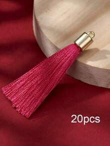 20pcs Metal Weighted Tassel Decorations - Smooth Vertical Tassels Suitable For DIY Phone Straps, Earrings And Clothing Accessories, Elegant Tassel Pendants For Handicrafts - Imitation Metal Weight Tassel - View 12