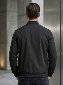 Men's Slim Fit Lined Dress Jacket - Stylish Winter Jacket StopTop - Black - View 3