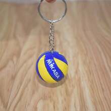 Llavero mini de voleibol de gran , colgante de bola simulada, recuerdo con temática deportiva, pequeño regalo decorativo para fans, accesorio ornamental para mochila - Multicolor - Ver 8