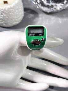 Contador de rosario electrónico elegante de alta calidad, hecho de materiales duraderos con pantalla LED; diseño de botón silencioso para evitar molestar a los demás, también cuenta con función de memoria de apagado, ideal para el conteo diario, el conteo de oraciones y el control de inventario. - Multicolor - Ver 8