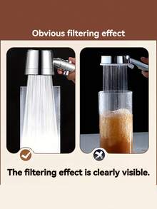 5-Setting Adjustable Handheld Shower Head With Filter Function, Suitable For Bathroom Shower Head, Bathroom Hardware Accessories And Bathroom Decor, Providing A Luxurious Bathing Experience - Multicolor - View 10