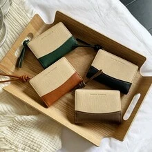 Dompet Lipat Minimalis dengan Tali Gantungan - Dompet Wanita Gaya Korea Populer, Dapat Dilipat, Aneka Warna, Estetika Mewah, Cocok untuk Pelajar - MultiWarna - View 7