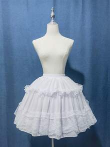 Enagua de encaje de alta calidad estilo Lolita con 2 aros, accesorio de vestido para niñas - Multicolor - Ver 4