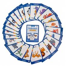 Early French Learning Flashcards Animals Food Body Parts Fruits & Vegetables Children Montessori Education French Cards Toy - Multicolor - View 13