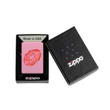 Zippo Amor Bolsillo encendedores - Diseño de besos rosa - Ver 5