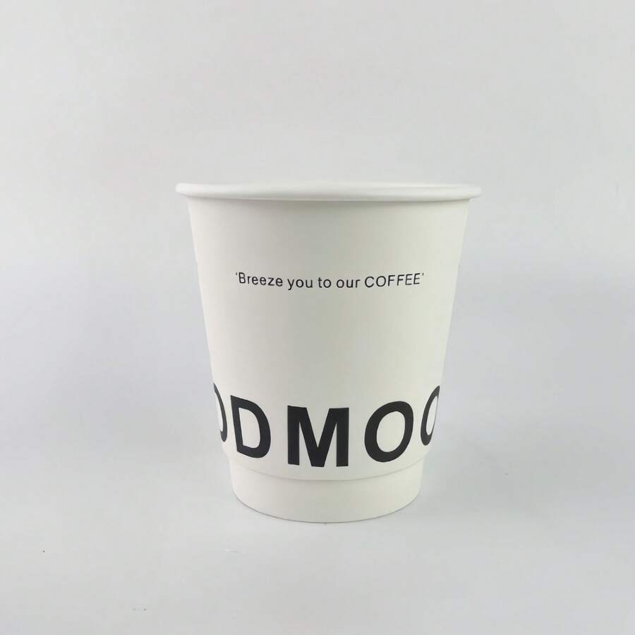 10 chiếc cốc cà phê giấy hai lớp dùng một lần ODMOOD màu trắng, dung tích 330ml, thích hợp cho các buổi họp mặt gia đình và tiệc chiêu đãi doanh nghiệp. - trắng - Xem 1