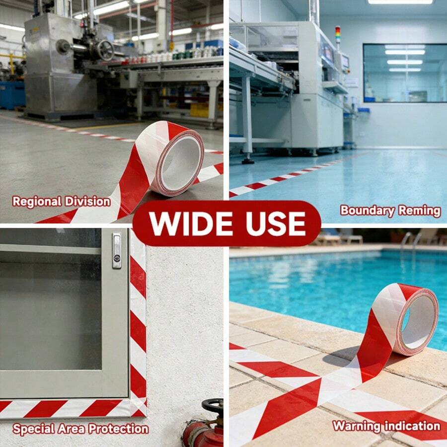 2.5cm*33m Industrial Strength Hazard Tape, Black & Yellow, High Adhesive Warning/Caution Tape, Floor Marking Tape, Waterproof & Durable For Warehouse, Shelves, Pathways, Ground Marking - 2.5cm*33m/0.98*1299.21inch - View 1