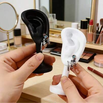 1 Giá Trưng Bày Khuyên Tai Bằng Nhựa - Thiết Kế Chân Thực, Thích Hợp Cho Cửa Hàng Trang Sức, Bàn Trang Điểm, Trang Trí Nhà Cửa & Trưng Bày Thủ Công Mỹ Nghệ, Lý Tưởng Để Lưu Trữ & Trưng Bày Khuyên Tai, Món Quà Tuyệt Vời Cho Lễ Phục Sinh, Sinh Nhật, Ngày của Mẹ, Tháp Trưng Bày Trang Sức