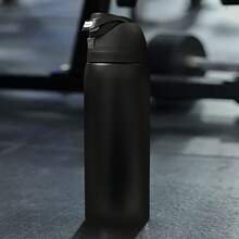 Ow-Dual-Mode 304L Stainless Steel Outdoor Sports Water Bottle - Features A Built-In Straw And Double-Wall Vacuum Insulation, Ideal For Cycling And Outdoor Activities. Designed For One-Handed Operation With A Push-To-Open Lid, This 32 Oz (945 Ml) Bottle Is Perfect For Keeping Water Ice-Cold During Camping Trips. It Is 100% Leak-Proof And Highly Portable, Featuring A Convenient Carrying Loop. Keeps Beverages Cold For 8–12 Hours. Boasting An Exquisite Design And Superior Craftsmanship, It Is Suitable For Travel, School, Camping, Rock Climbing, And Gym Use. (Drinkware / Water Bottles / Insulated Flasks)-Cycling Water Bottle - Car-Mounted Ice Cooler Cup - Baseball/Football/Basketball/Rugby/Fitness/Skiing/Yoga/Tourism/Yourth Camping Accessory-Vacuum Flasks-Reusable Cup-Everyday Tumbler-Perfect Birthday Gift-Father Day Tumbler - Rất, rất tối - Xem 4