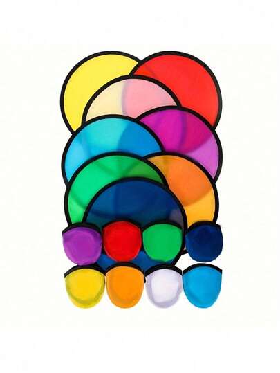 1/8 piezas Abanico plegable de nailon - Multicolor, elástico, abanico fresco - Conveniente para llevar cuando sales - Ventilador de enfriamiento de verano