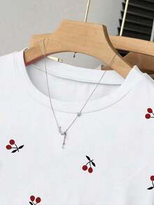 Set de 3 camisetas a rayas para mujer, en negro, blanco y rojo, camisetas versátiles de moda con cintura fruncida, adecuadas para volver al colegio, sesiones de fotos y uso al aire libre - Multicolor 10 - Ver 3