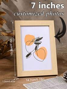 1 Set Customized Photo (With Frame), Customized Wooden Photo Frame, Suitable For Wall Hanging Or Desktop Display; Customized Puzzle, Suitable For Adults, Families, Weddings, Travels, Graduations, Gifts And Other Occasions ,Living Room Decor - Multicolor - View 11