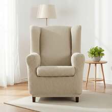 Kiva Universal And Versatile Wingback Chair Cover, Various Colors Available – Easy-To-Fit Protective Chair Cover For Backrest, Seat And Arms - 原始特洛伊 - 查看 2