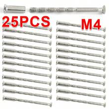 M4 Door Handle Bolt Through Fixings, 25Pcs M4 Door Handle Fixing Screws - A - View 5